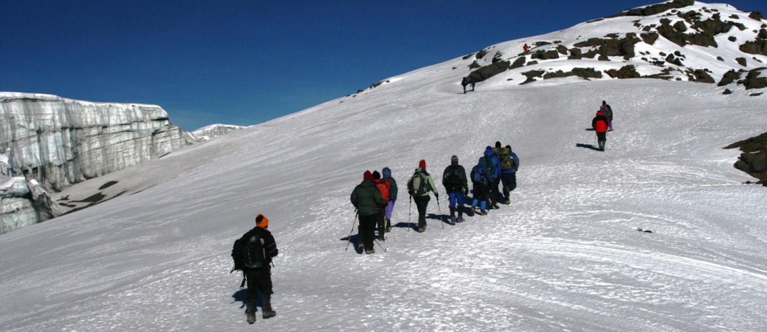 Approaching the summit